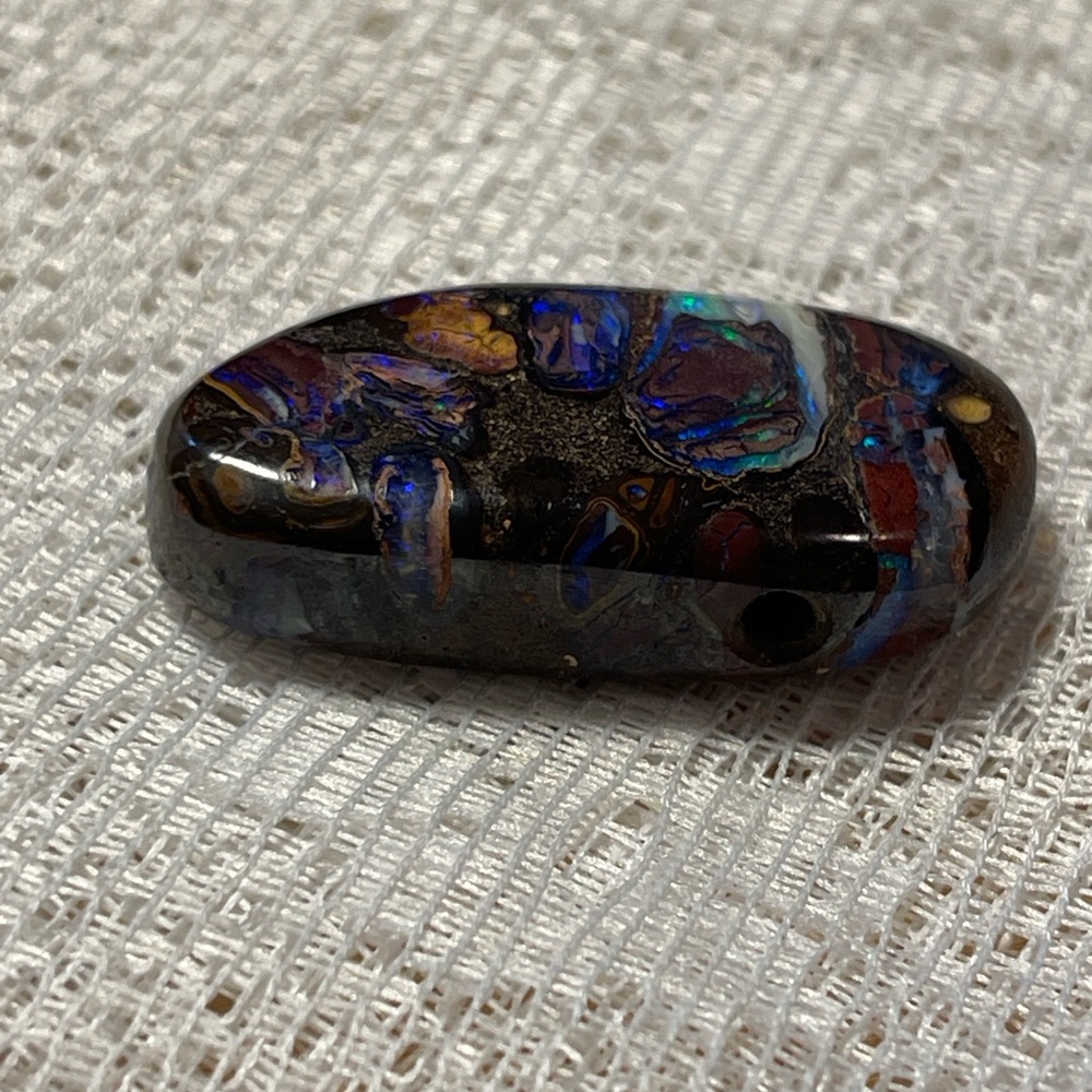 Polished Australian Boulder Opal Pendant - Picture 3 of 14